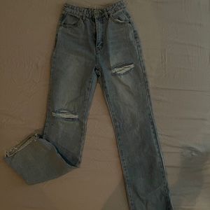 Oh Polly Lace up back Jeans